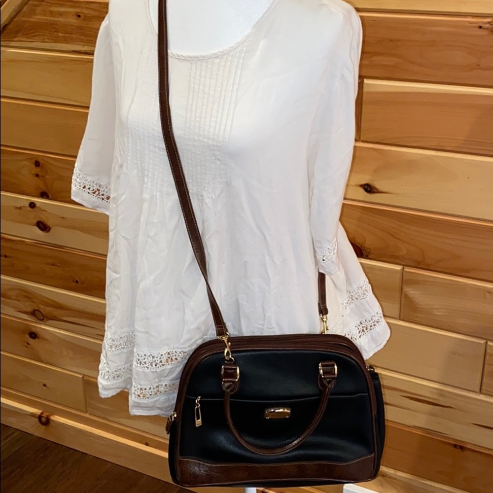 Rosetti purse. Brown and black leather.